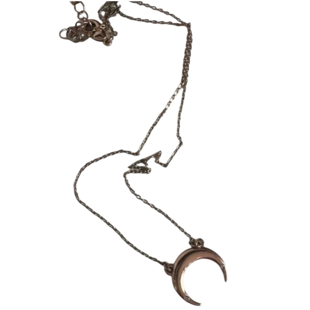 Uncommon James Rose Gold Half Moon Necklace w/ Gemstones